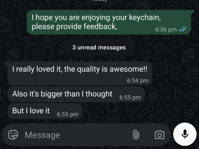 Customer Feedback - Happy Client
